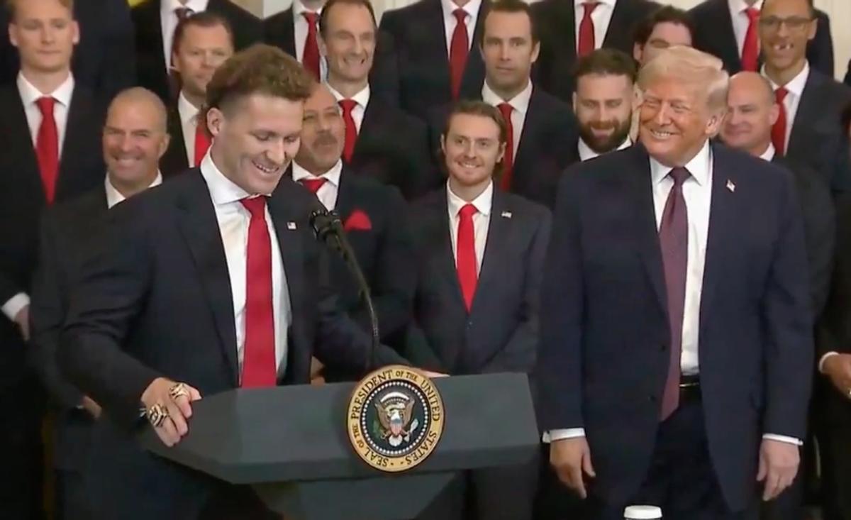 Matthew Tkachuk and Donald Trump