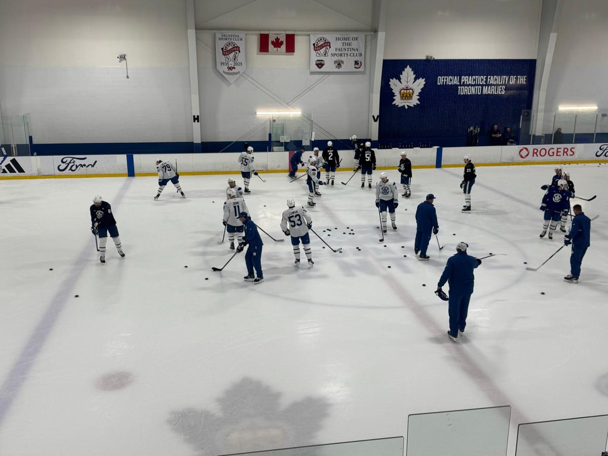 Maple Leafs' practice 