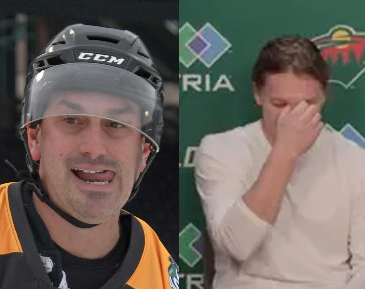 Andrew Raycroft and Kirill Kaprizov 