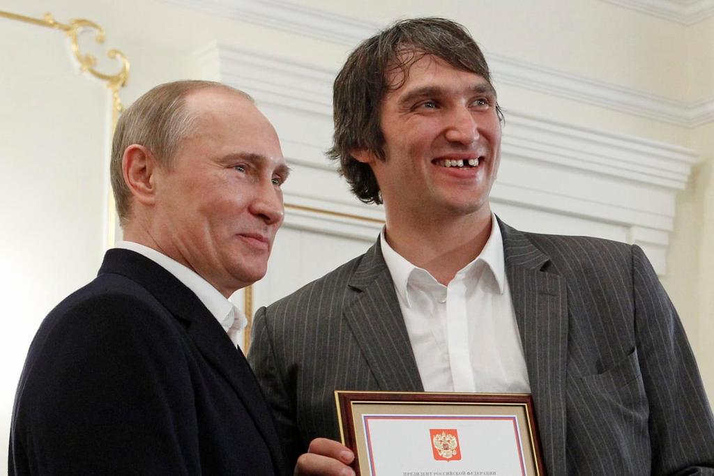 Alex Ovechkin and Vladimir Putin