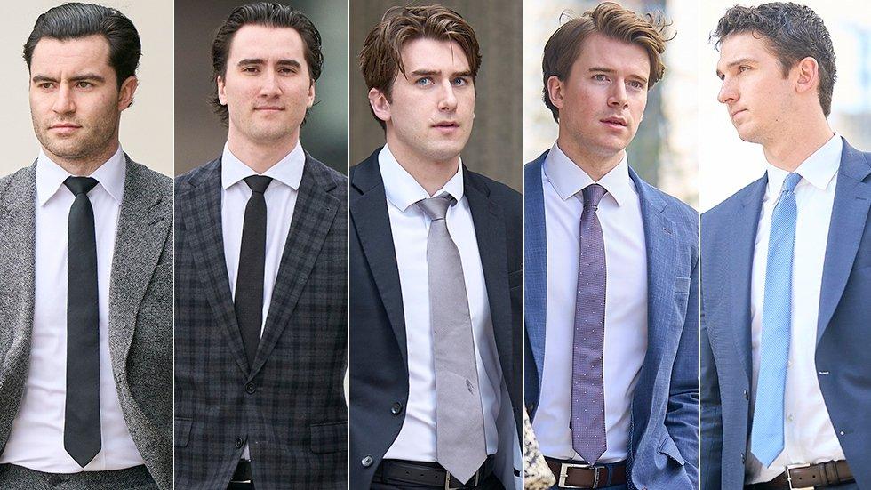 Carter Hart, Alex Formenton, Michael McLeod, Dillon Dube, Nolan Foote