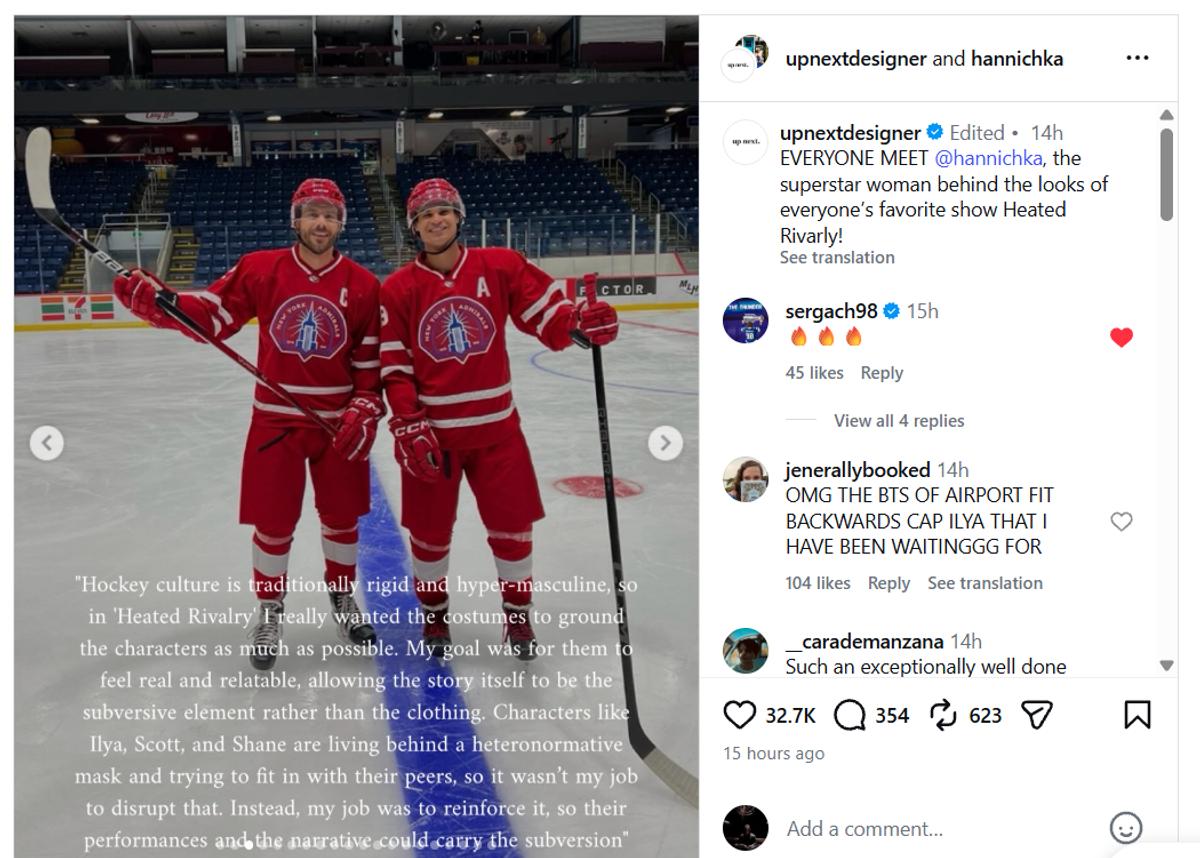 Mikhail Sergachev's reaction on Instagram.