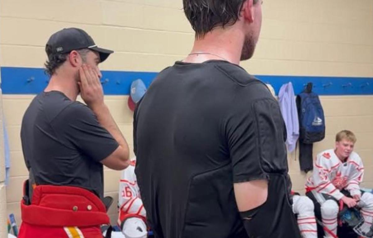 Dillon Dube and Carter Hart 