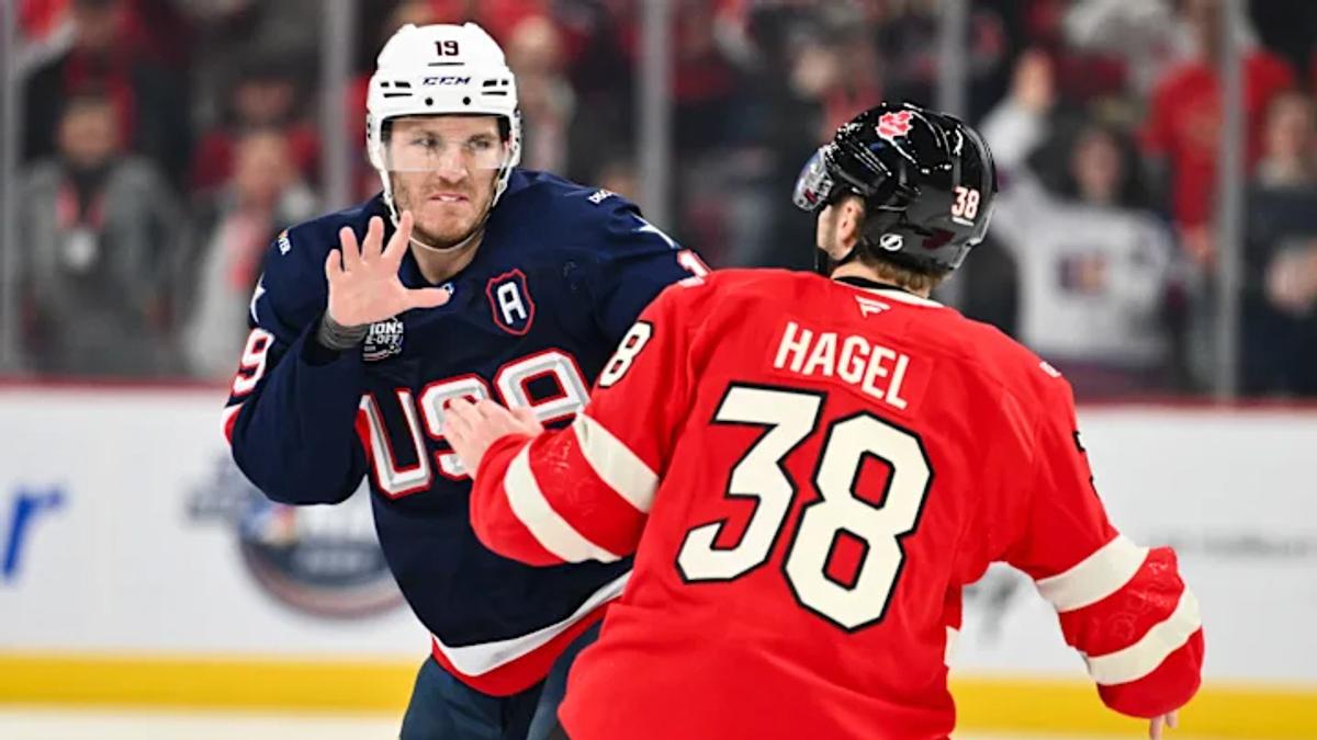 Team USA vs. Team Canada. 