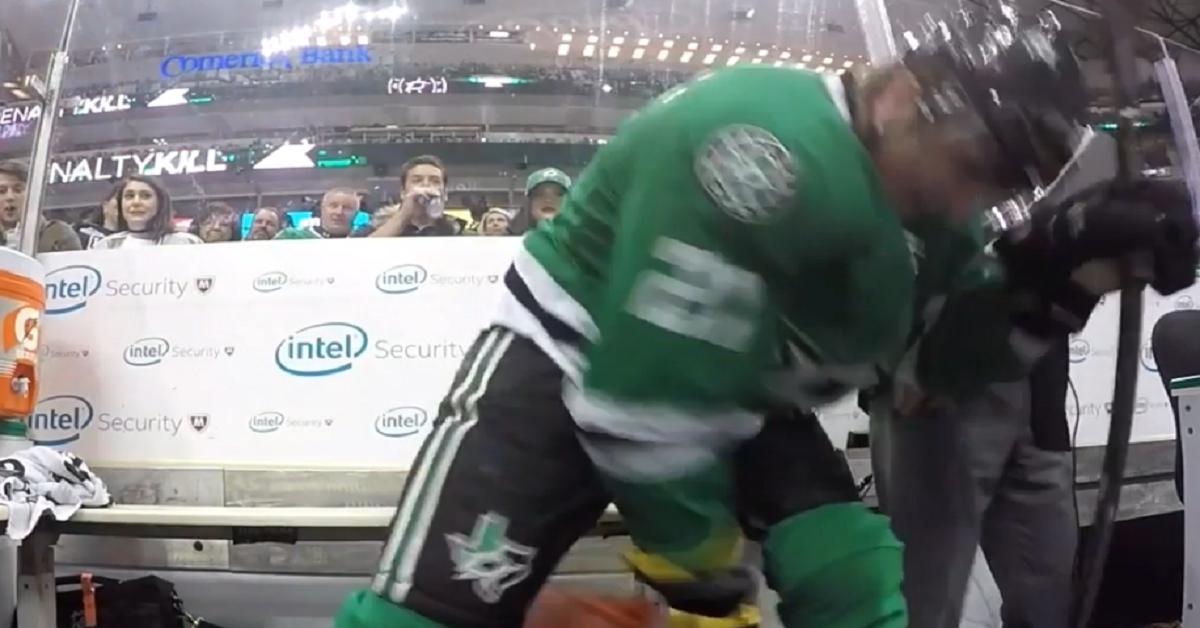 Player loses it while in the penalty box