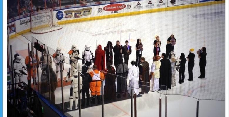 PHOTOS: Hockey team hosts Star Wars Night!