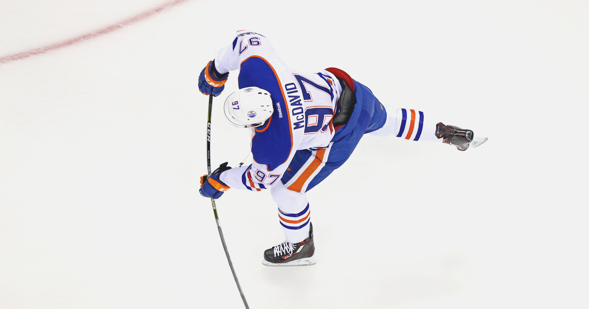 Watch: McDavid buries Eberle's drop pass