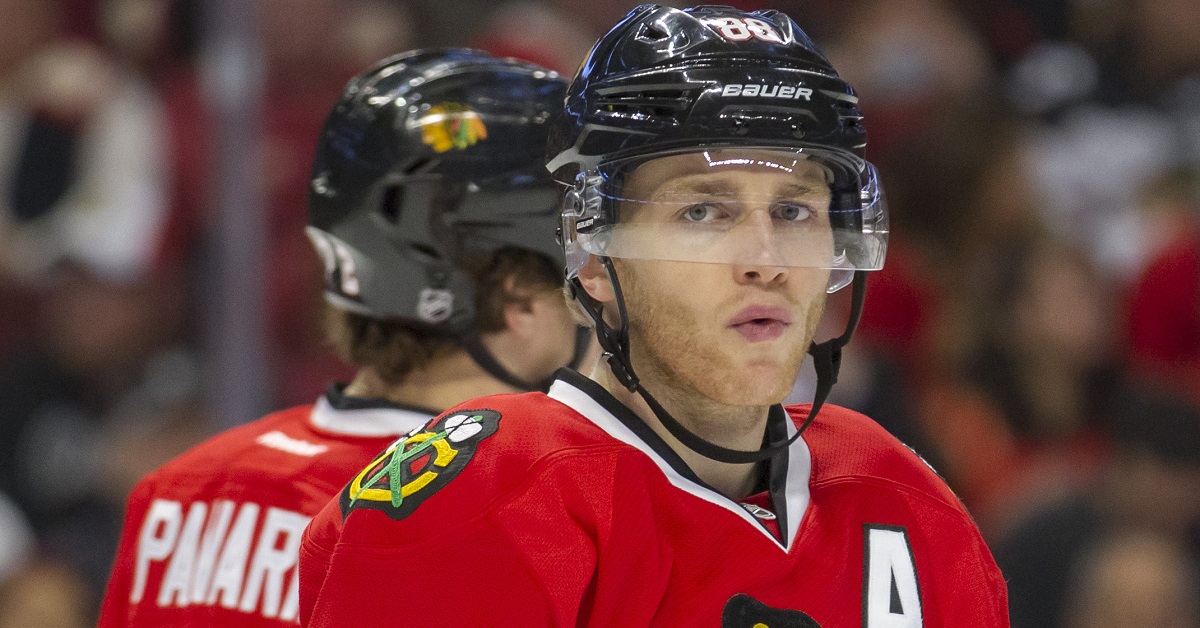 Kane scores and moves past a Blackhawks legend on the team's all-time scoring list.