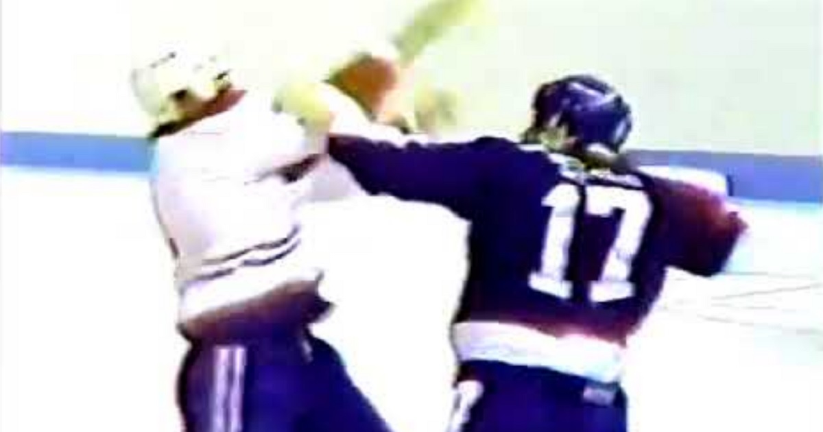 Throwback: Wendel Clark takes on John Kordic.