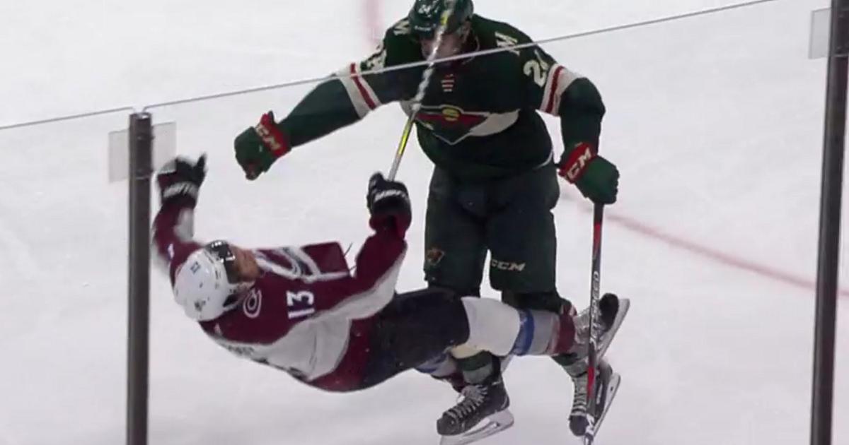 Must See: Dumba lures Kerfoot into a bone crushing hit.