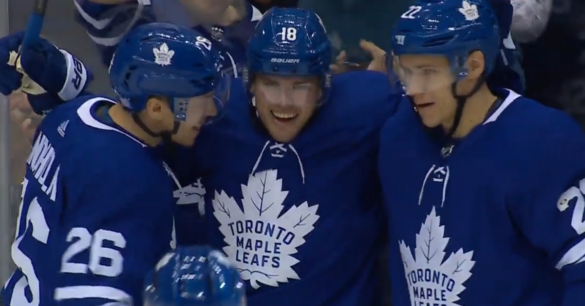 Andreas Johnsson embarrasses the Flyers with a hat trick in just 12 minutes.