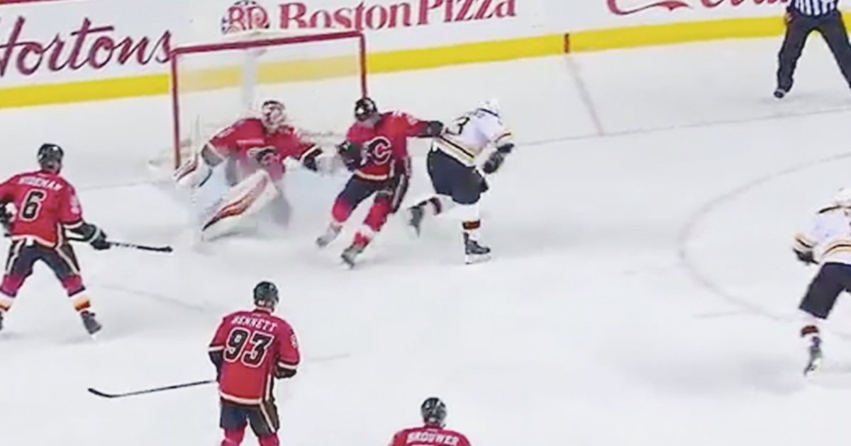 Must see: Goal of the Night - Brad Marchand ends up Flames winning streak