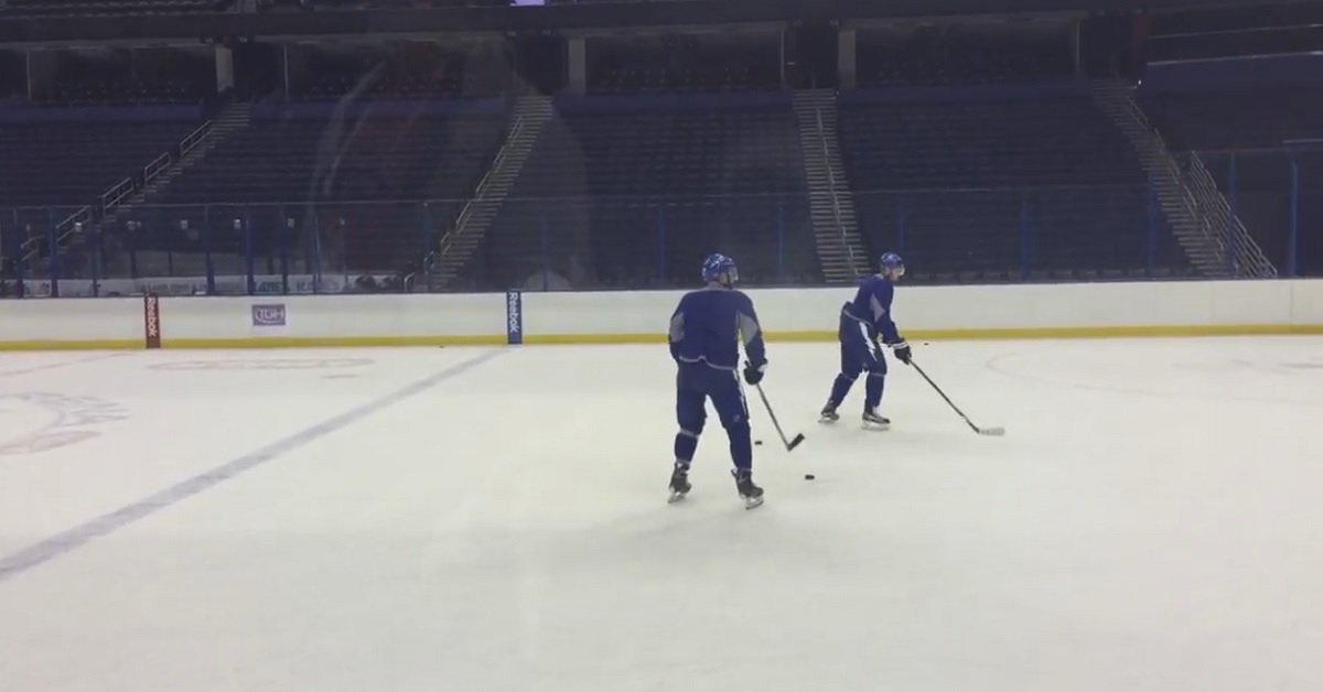 MLB player tries to practice with NHL team, can barely even skate.