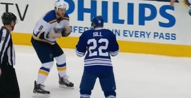 Newest Leaf buckles Steve Ott's knees with one punch.