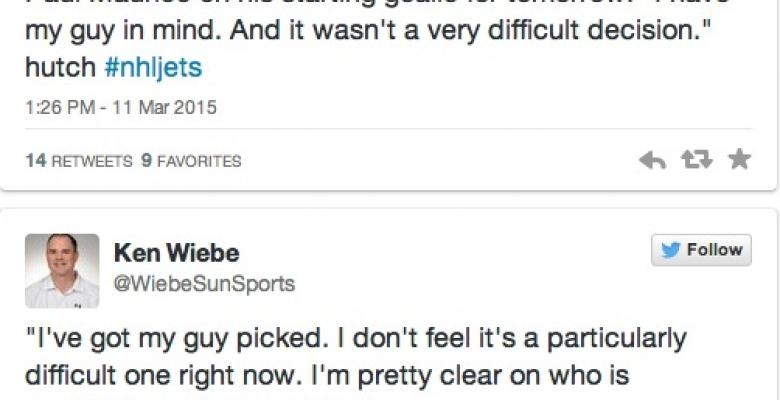 Report: Goalie blames coaching staff for atrocious goal from center-ice.