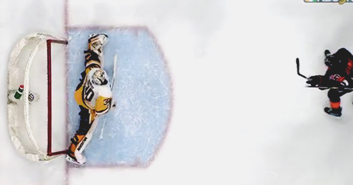 Must see: Murray's sprawling pad stop with less than 30 seconds to go.