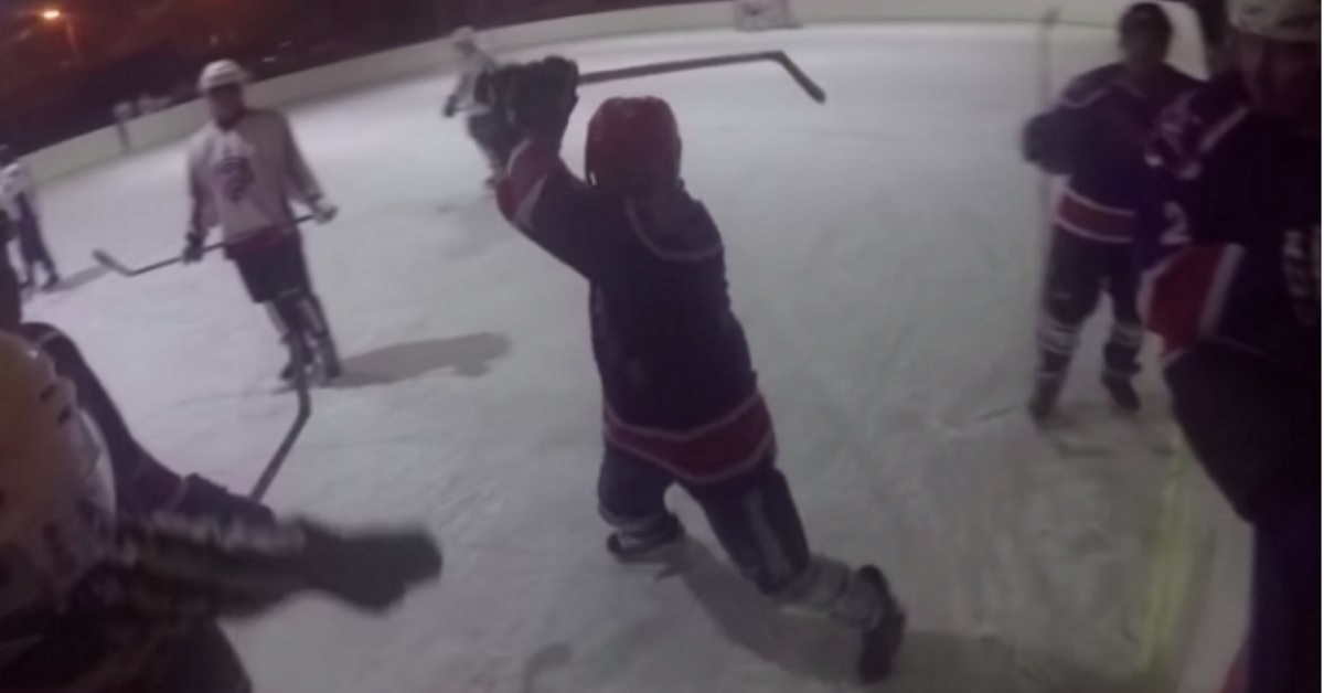 Ref cam captures vicious attack from crazed player after penalty call.