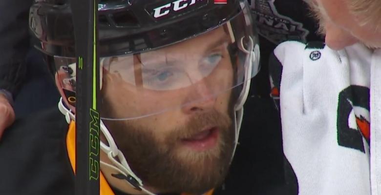 Breaking: Marleau takes out Penguins playoff hero Rust with head shot.