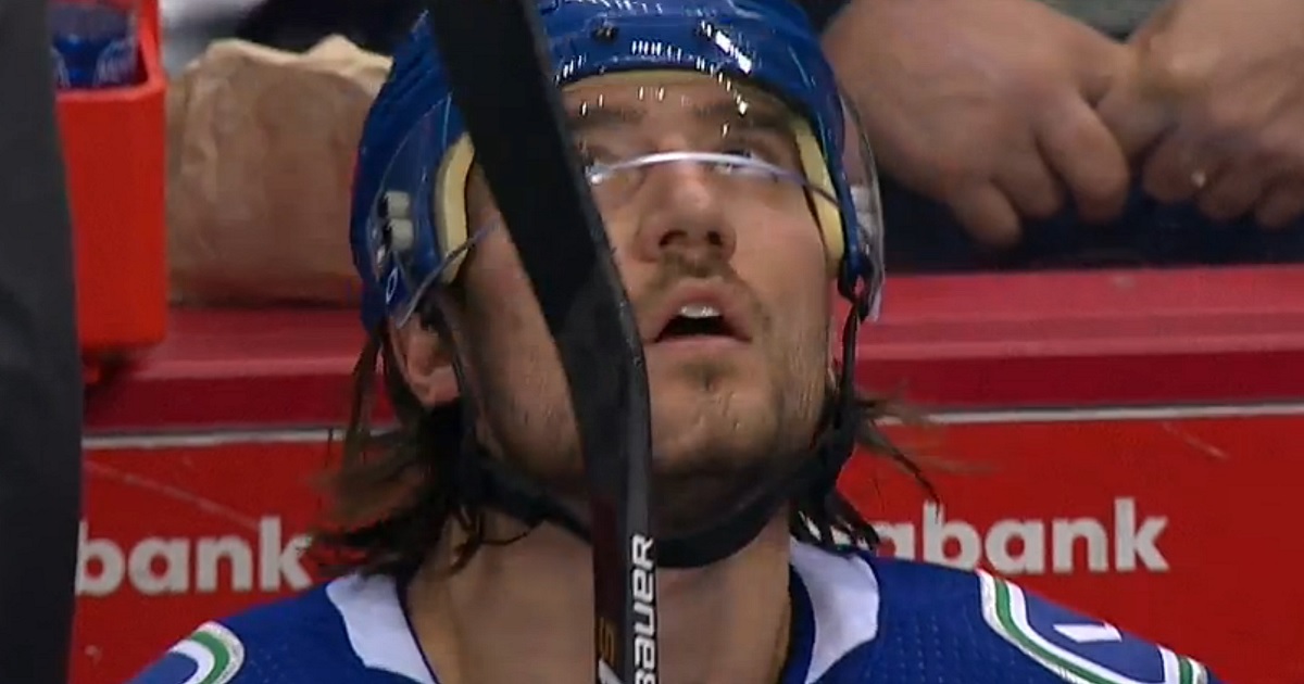 Tanev buries it with a terrific shot into his own net. 