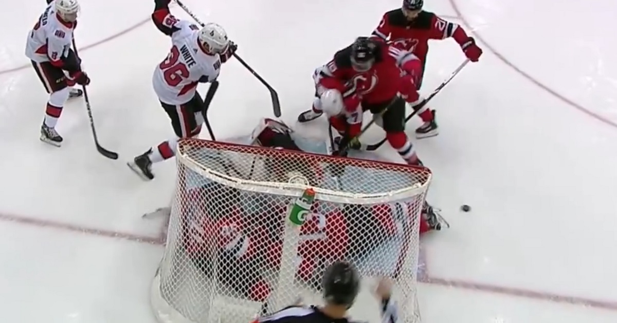 Hero play from Vatanen results in a goal at the other end of the ice.