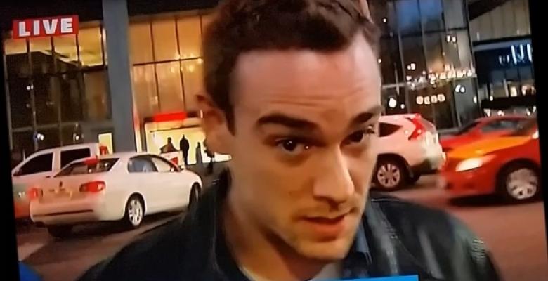 Report: Leaf fan drops a bomb during live broadcast.