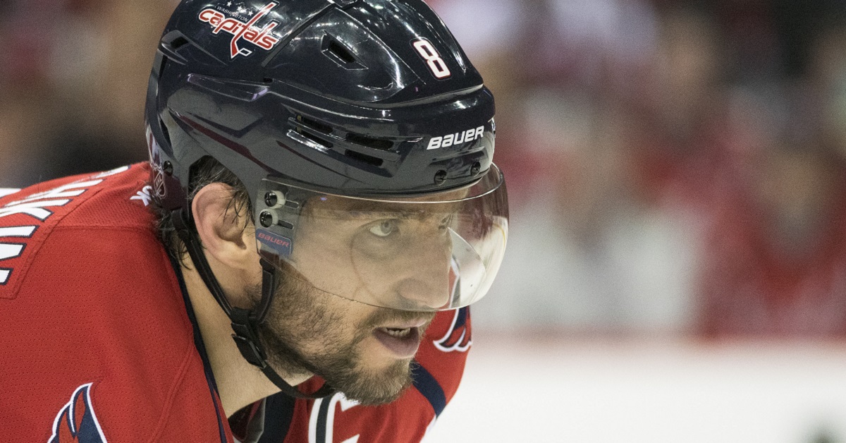 Ovecechkin intercepts a pass mid air and then uses a nasty move to score a beauty.