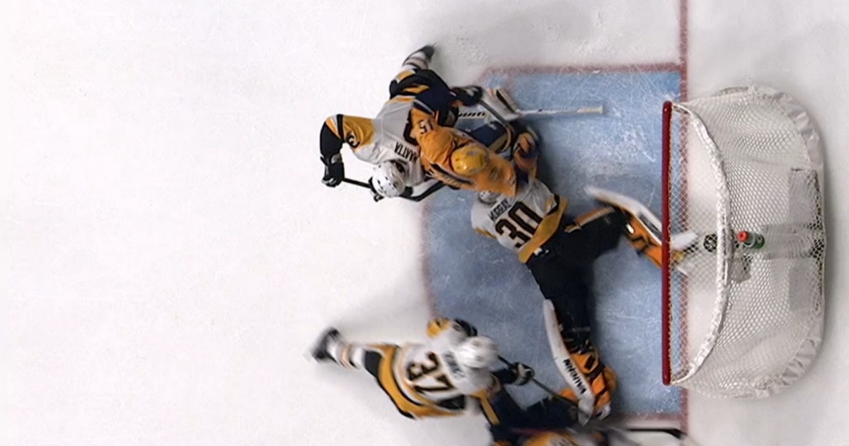 Controversy in Game 4 after coach's challenge in the first period.