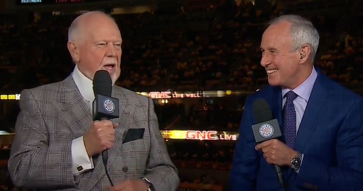 Don Cherry slams Pittsburgh for poor play during first intermission.