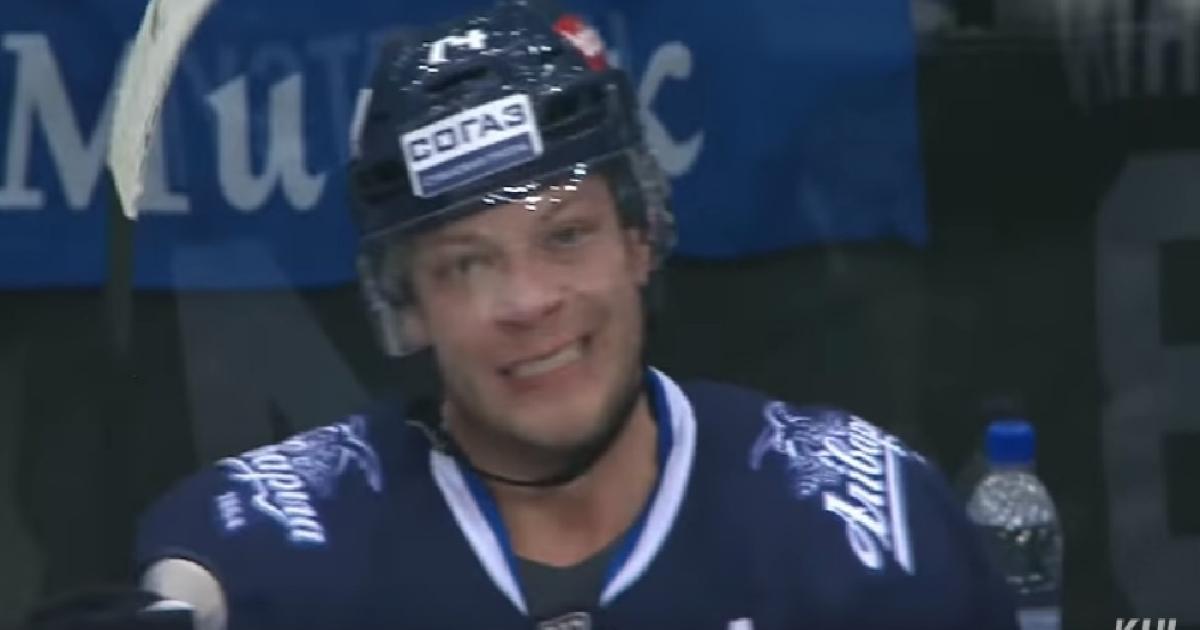 Former NHLer Sergei Kostitsyn score in his own net... twice in the same game!