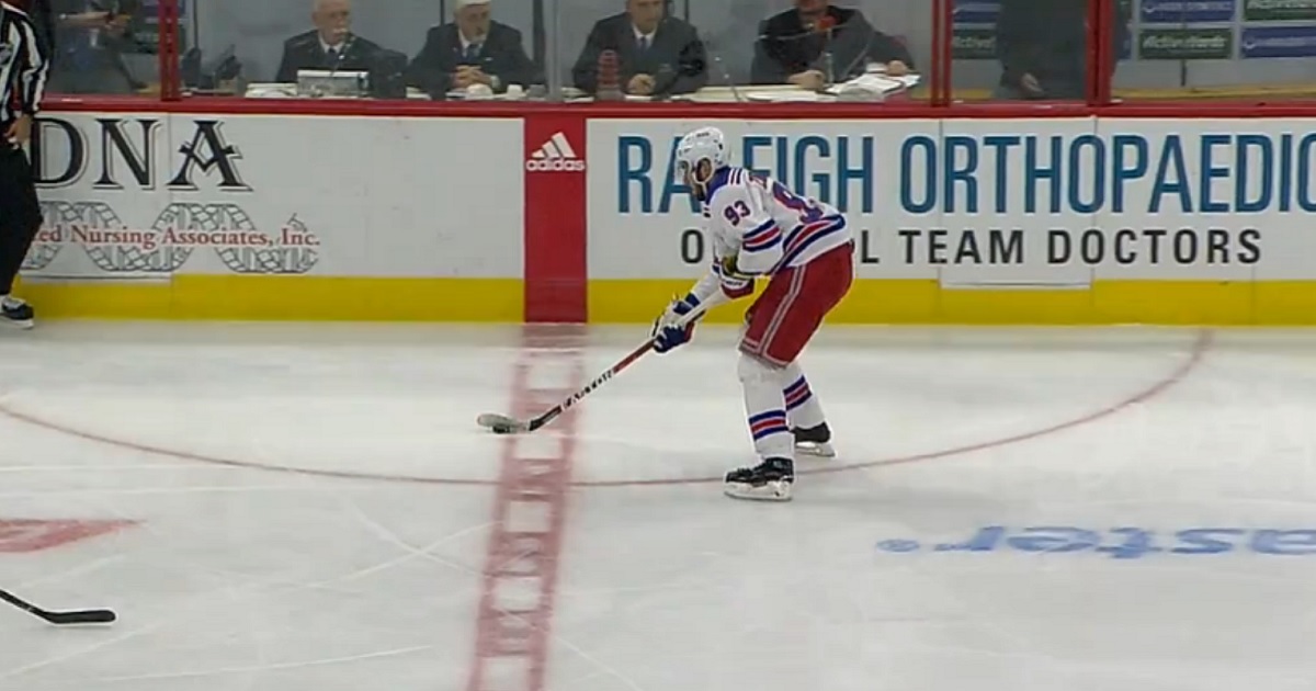 Weak shot from center ice results in the most brutal goal of the season.