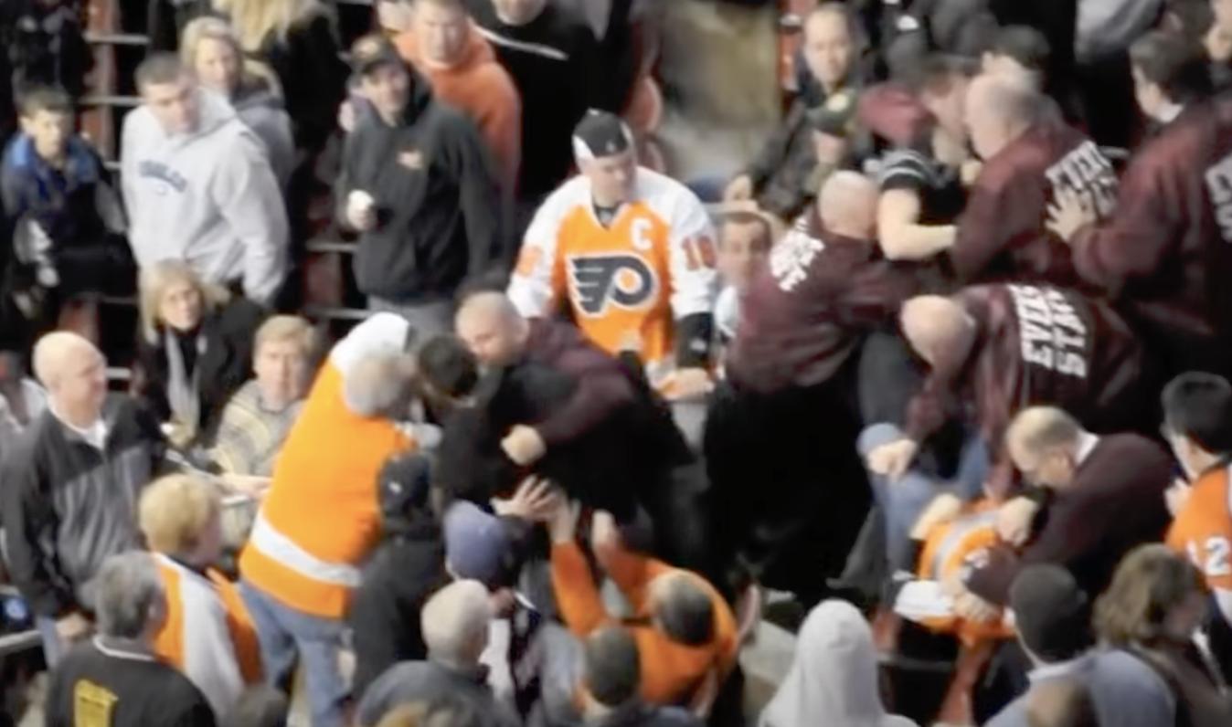 NHL fan fights caught on video