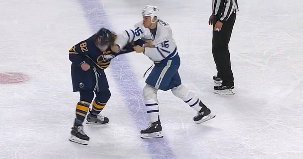 Beaulieu and Martin rock each other with big punches. 