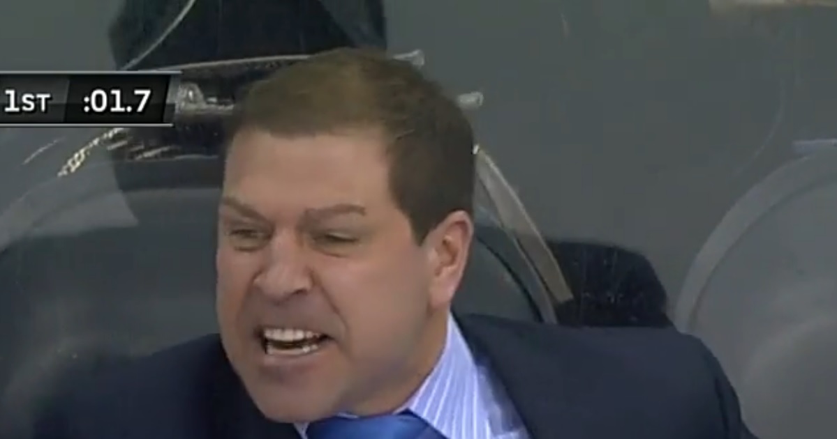 Doug Weight goes ballistic after officials overturn goal on Penguins challenge.