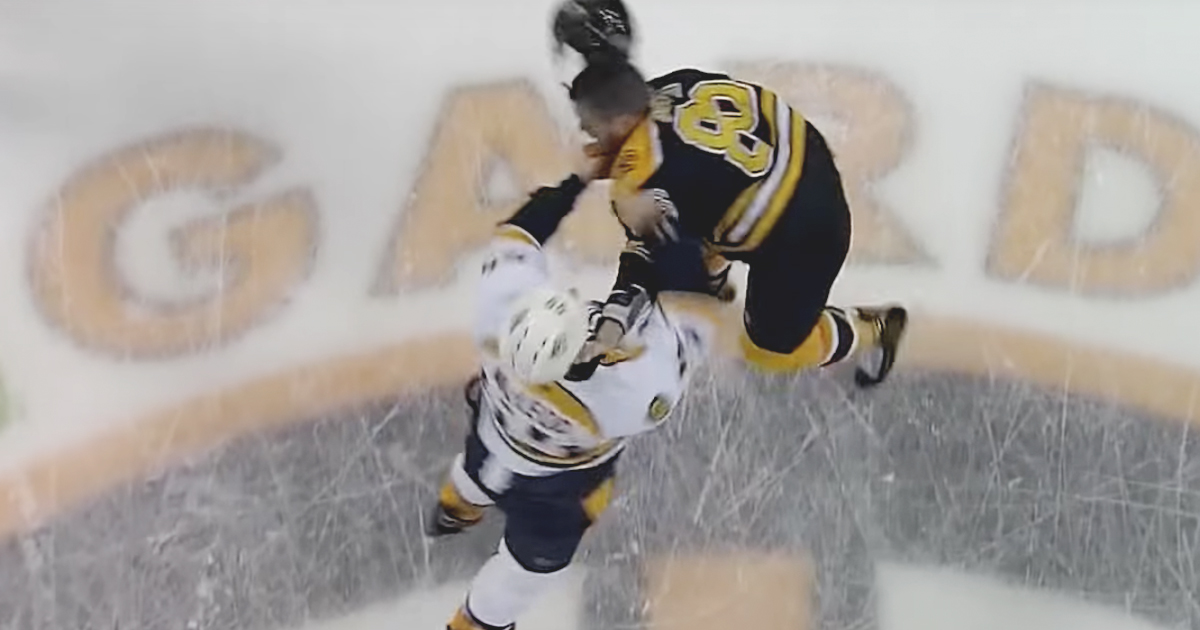 Cody McLeod and Kevan Miller both got game misconduct after VIOLENT fight!