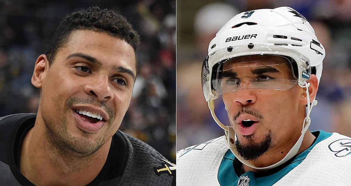 Ryan Reaves and Evander Kane renew their rivalry 10 minutes into the game.