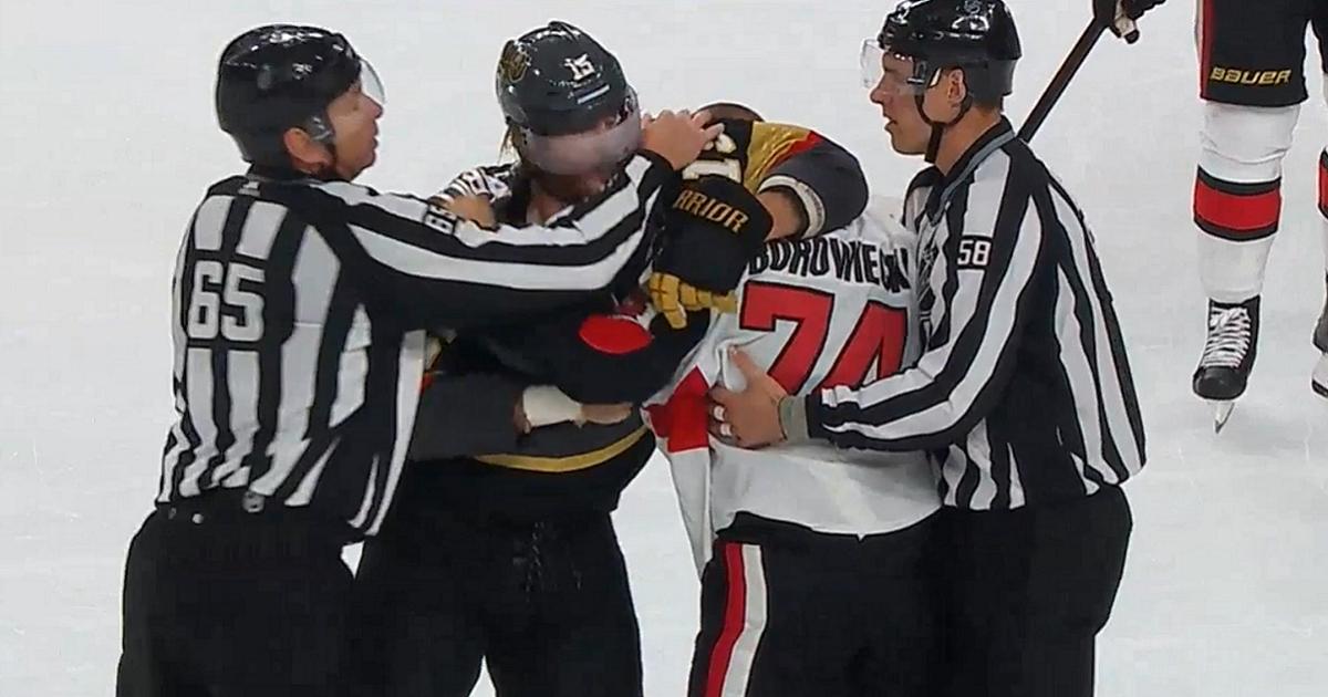 Huge hit from Borowiecki leads to a very questionable call from the NHL officials.