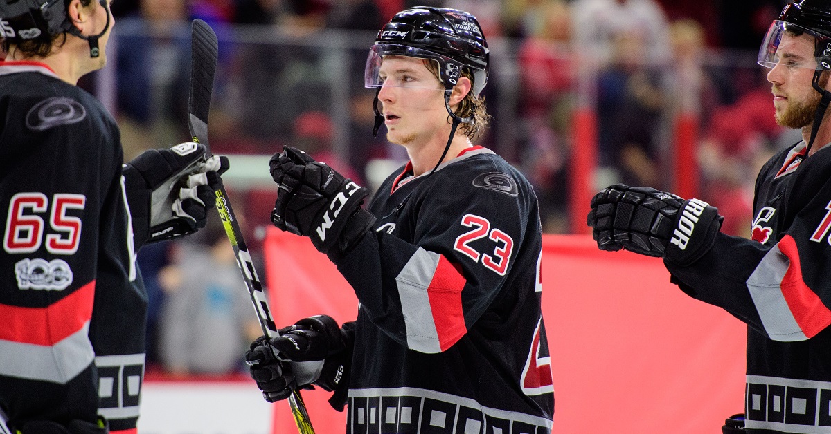 Unheralded Hurricanes rookie steals rookie of the week honors.