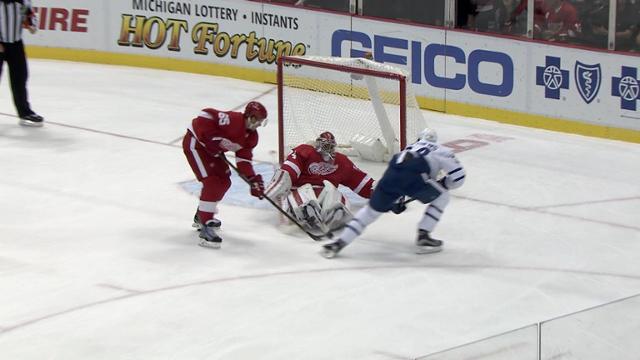 WATCH: Mrazek STONES Auston Matthews