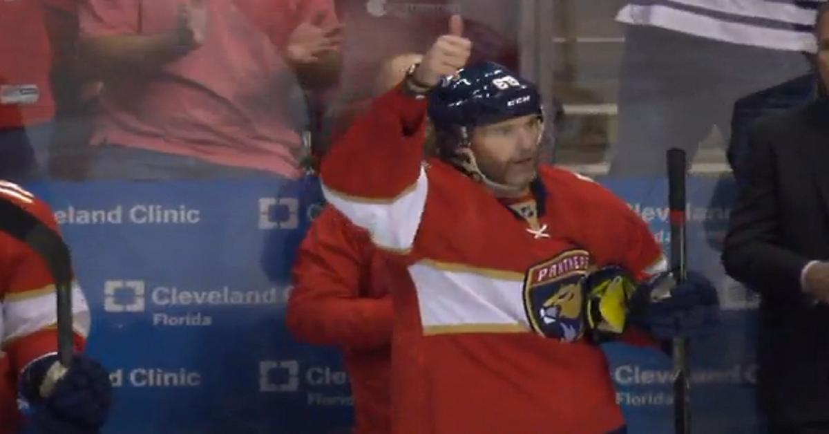 Jagr gets his 1,888th point and gives best description ever!