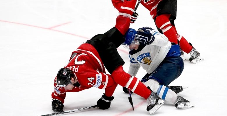 Corey Perry attempts to injure projected top draft pick in 2016.