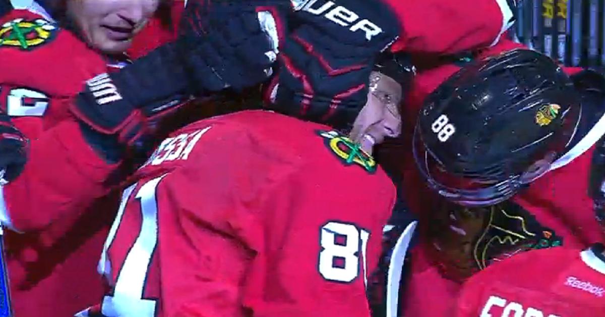 Watch: Marian Hossa joins the 500 goal club!