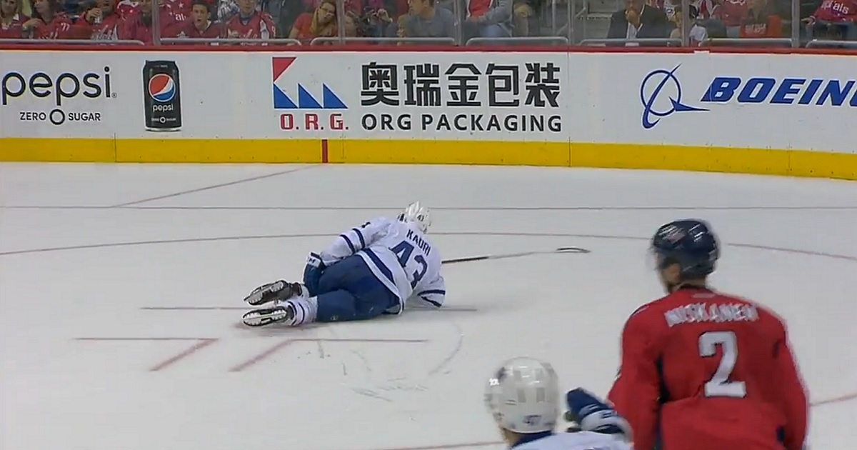 Controversy after “dive” from Kadri draws a penalty for the Leafs.