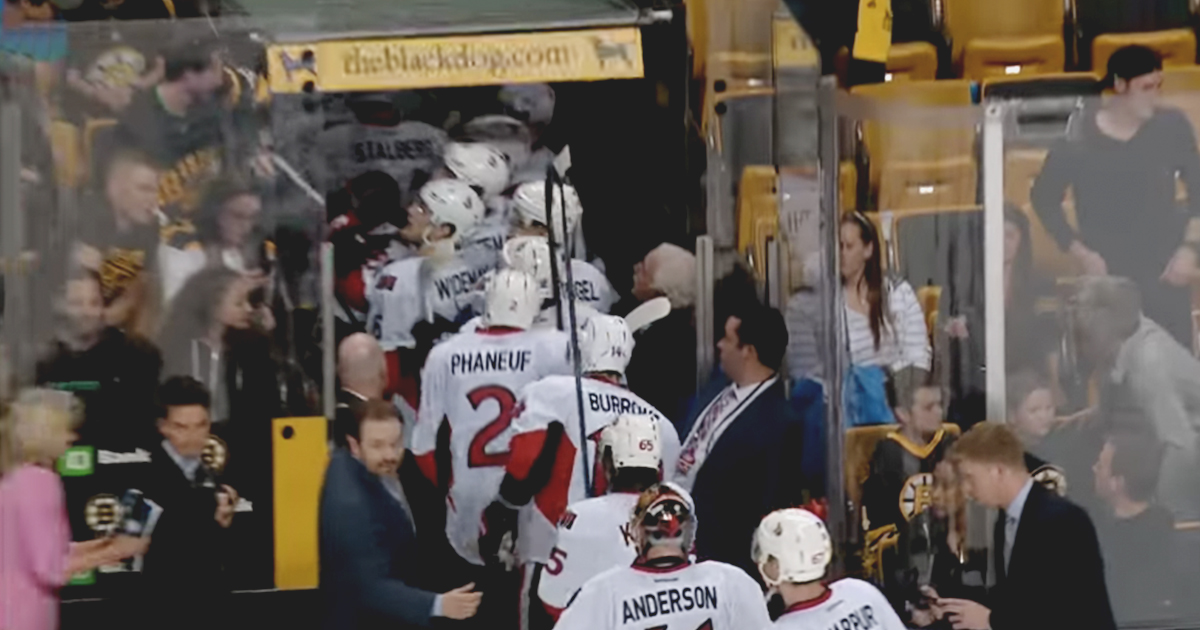 Watch Bruins fan trying to steal Wideman’s stick while players head to the locker room.