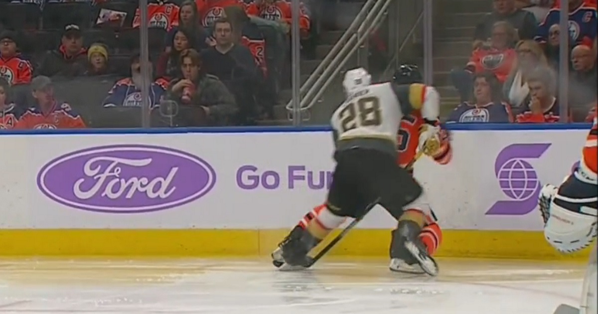 Carrier delivers a dangerous hit to Nurse from behind.