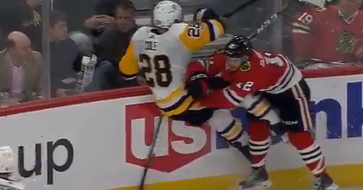 5'7 rookie crushes a much larger man with a huge hit!