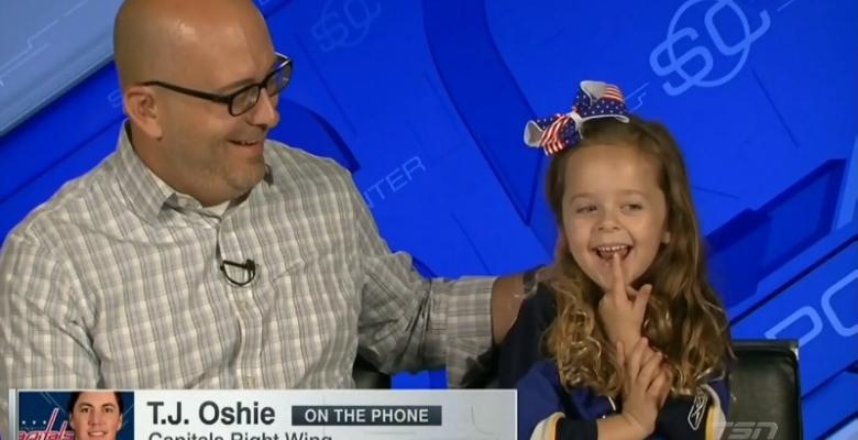 Traded star comforts young fan on live TV!