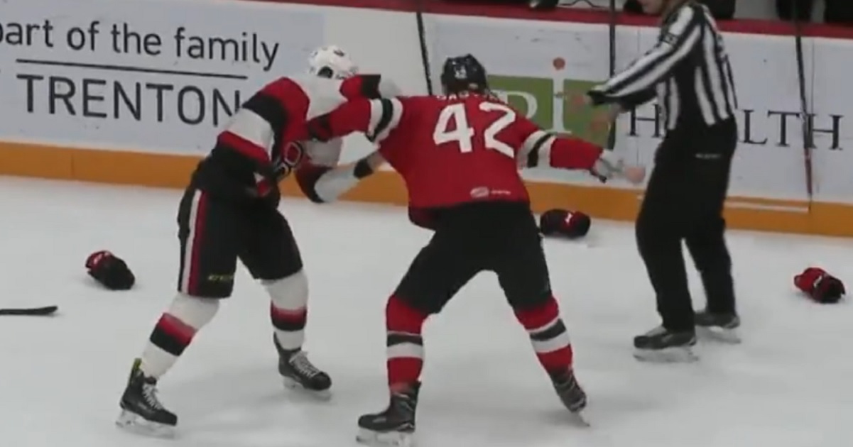 Brawl breaks out during commercial break in the AHL!