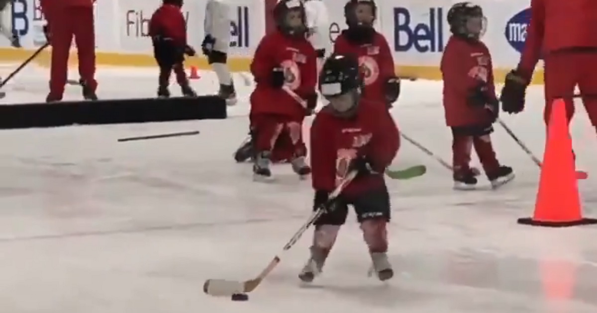 Little hockey player's goal celebration might be the cutest moment of the year.