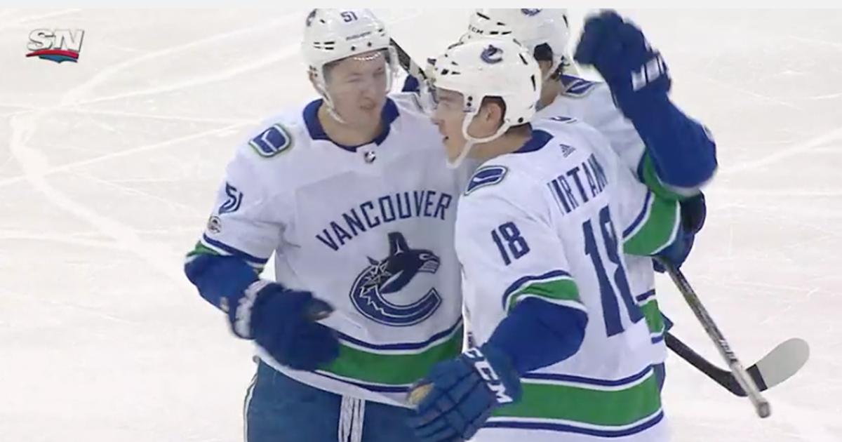 Virtanen goes top shelf on Lundqvist