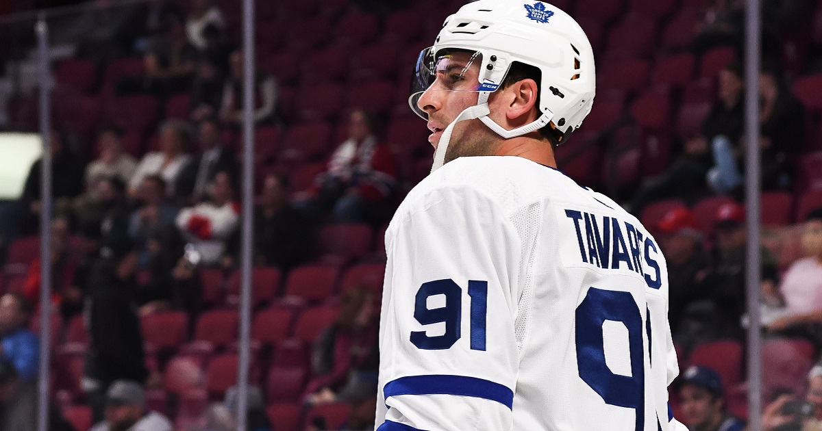 John Tavares records his first hat trick as a member of the Maple Leafs.